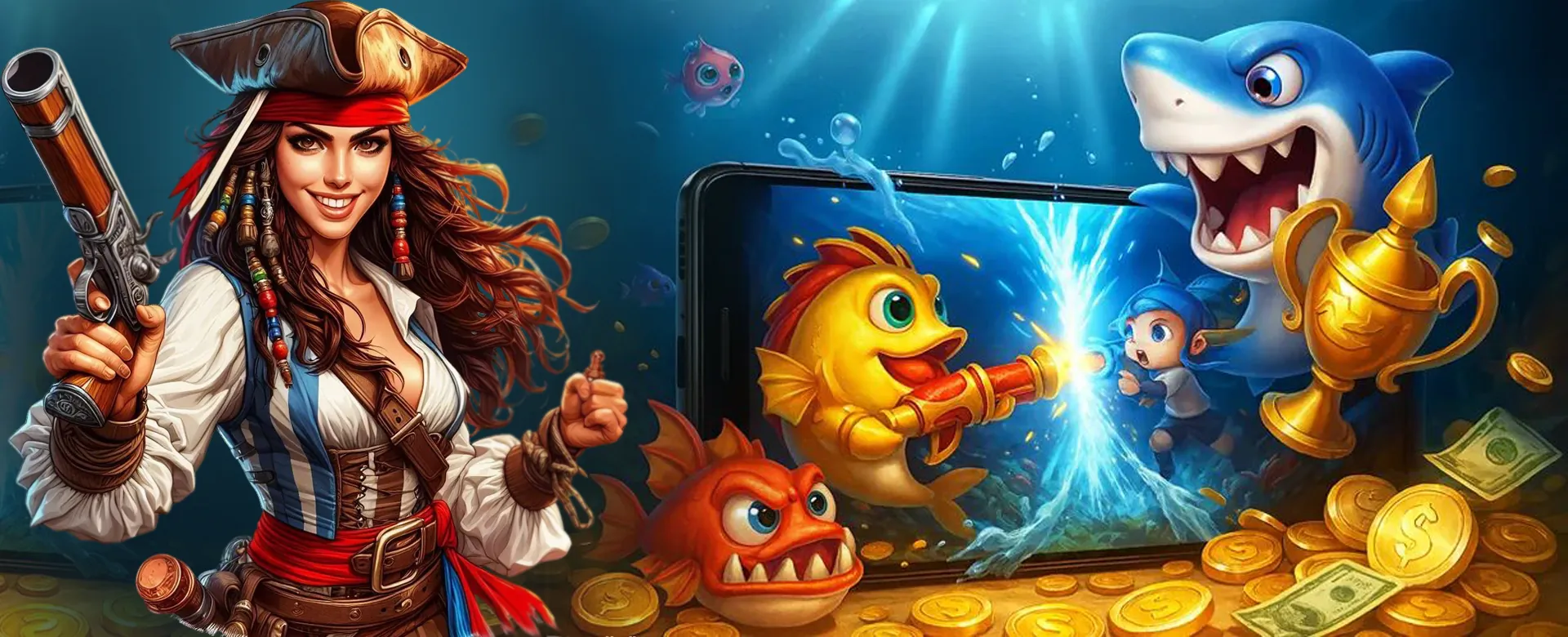 okjili Blog Banner with online gaming elements